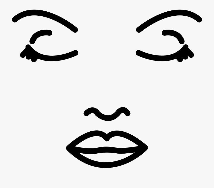 Face Of A Woman Outline - Girl Face Icon Png, Transparent Clipart