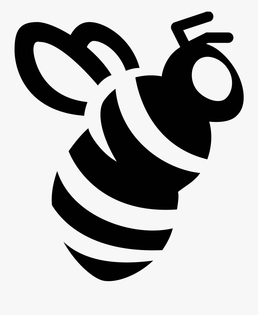 Bee Vector Png Black And White, Transparent Clipart