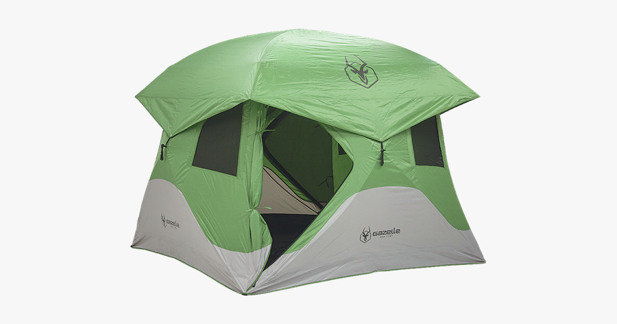 Picture Of 4 Person Gazelle T4 Hub Tent Green - Gazelle Tent T4, Transparent Clipart