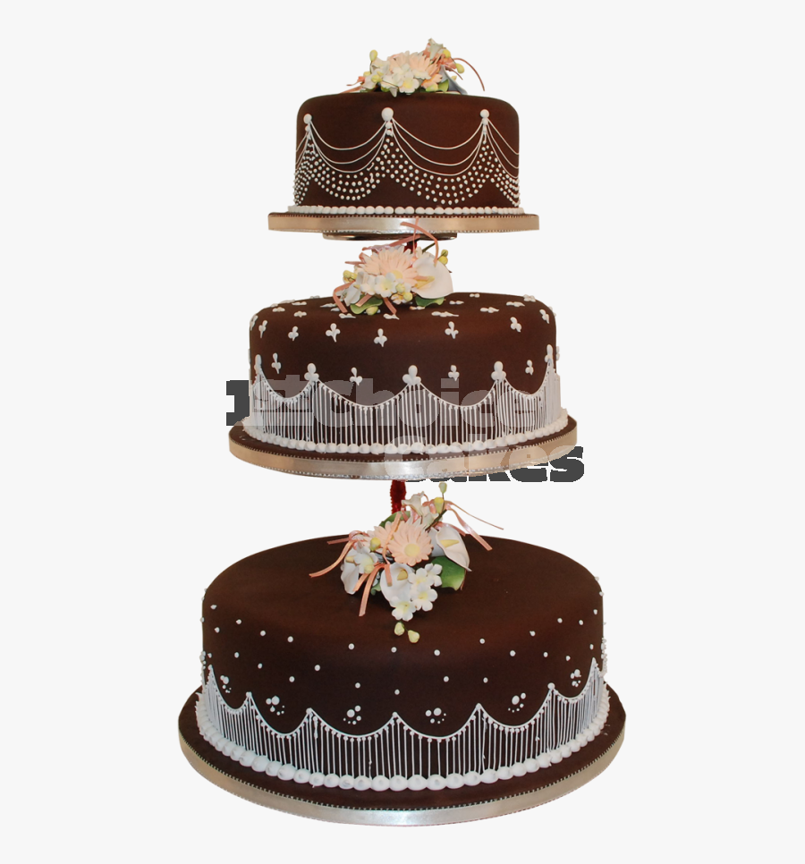 Clip Free Download Chocolate Wedding Torte Frosting - Chocolate Cake 3 Layers Png, Transparent Clipart