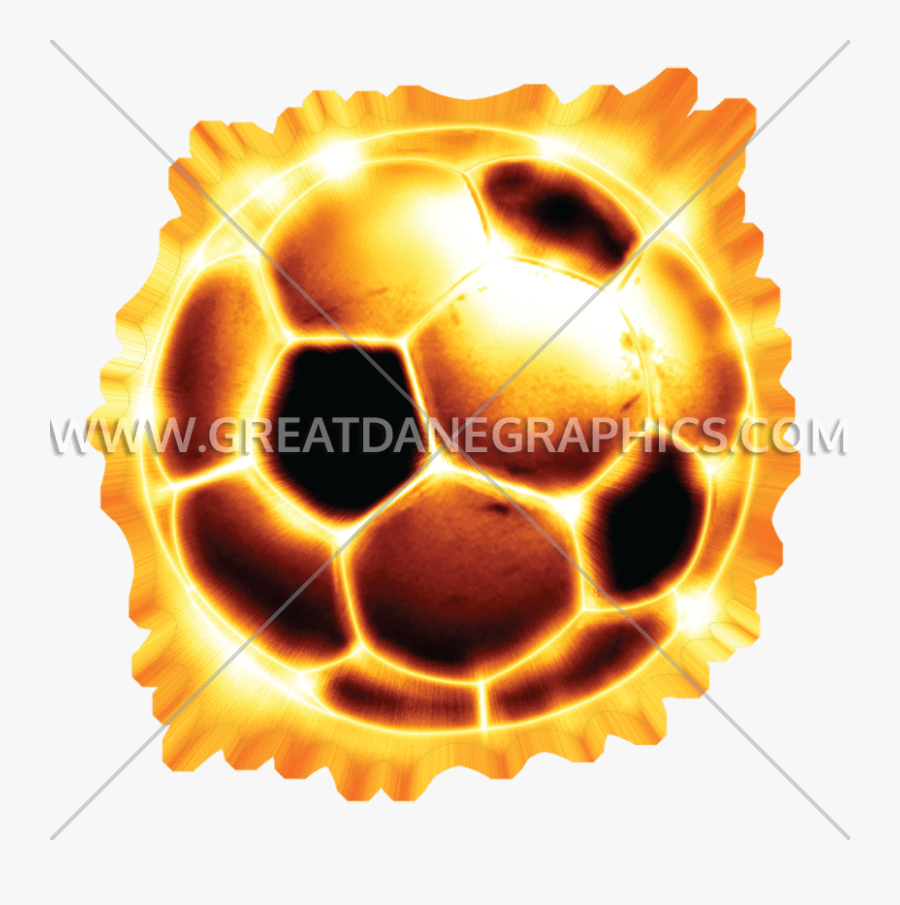 Soccer Ball Clipart Flame - Football Ball On Fire Png, Transparent Clipart