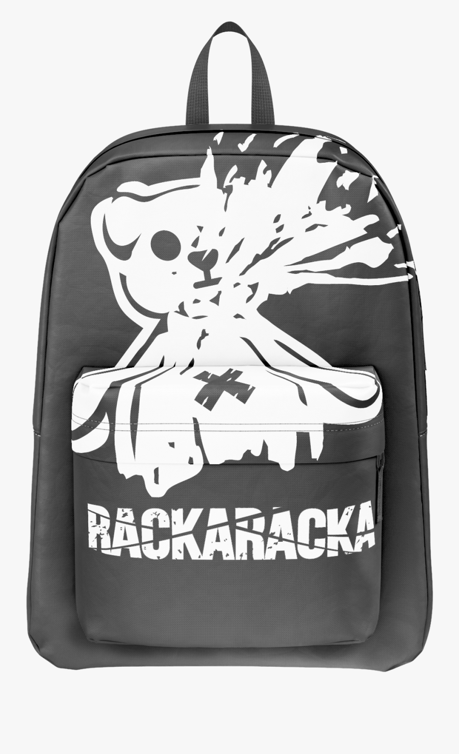 Rackaracka Black Backpack - Rackaracka Logo, Transparent Clipart