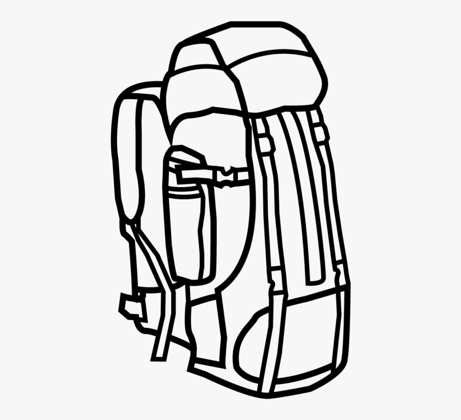 Travel Backpack Drawing, Transparent Clipart