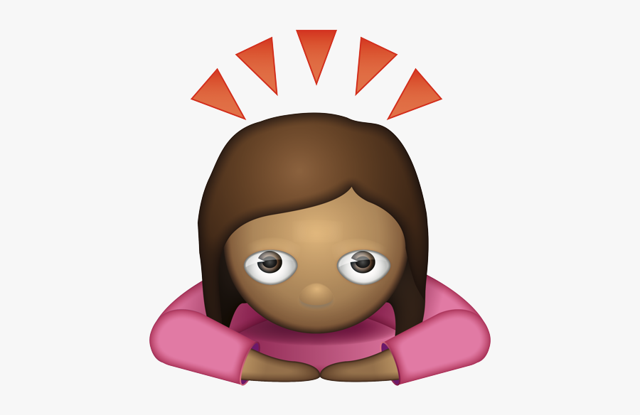 Praying Man Emoji, Transparent Clipart