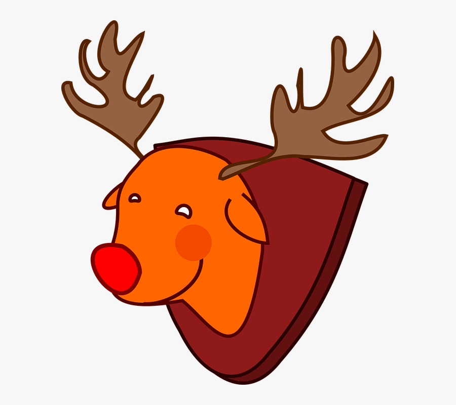 Red-nosed, Reindeer, Rudolph, Animal, Christmas - Rudolph, Transparent Clipart