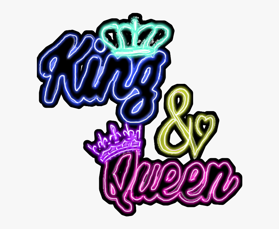 #neon #king #queen #clown - King Queen Full Hd, Transparent Clipart