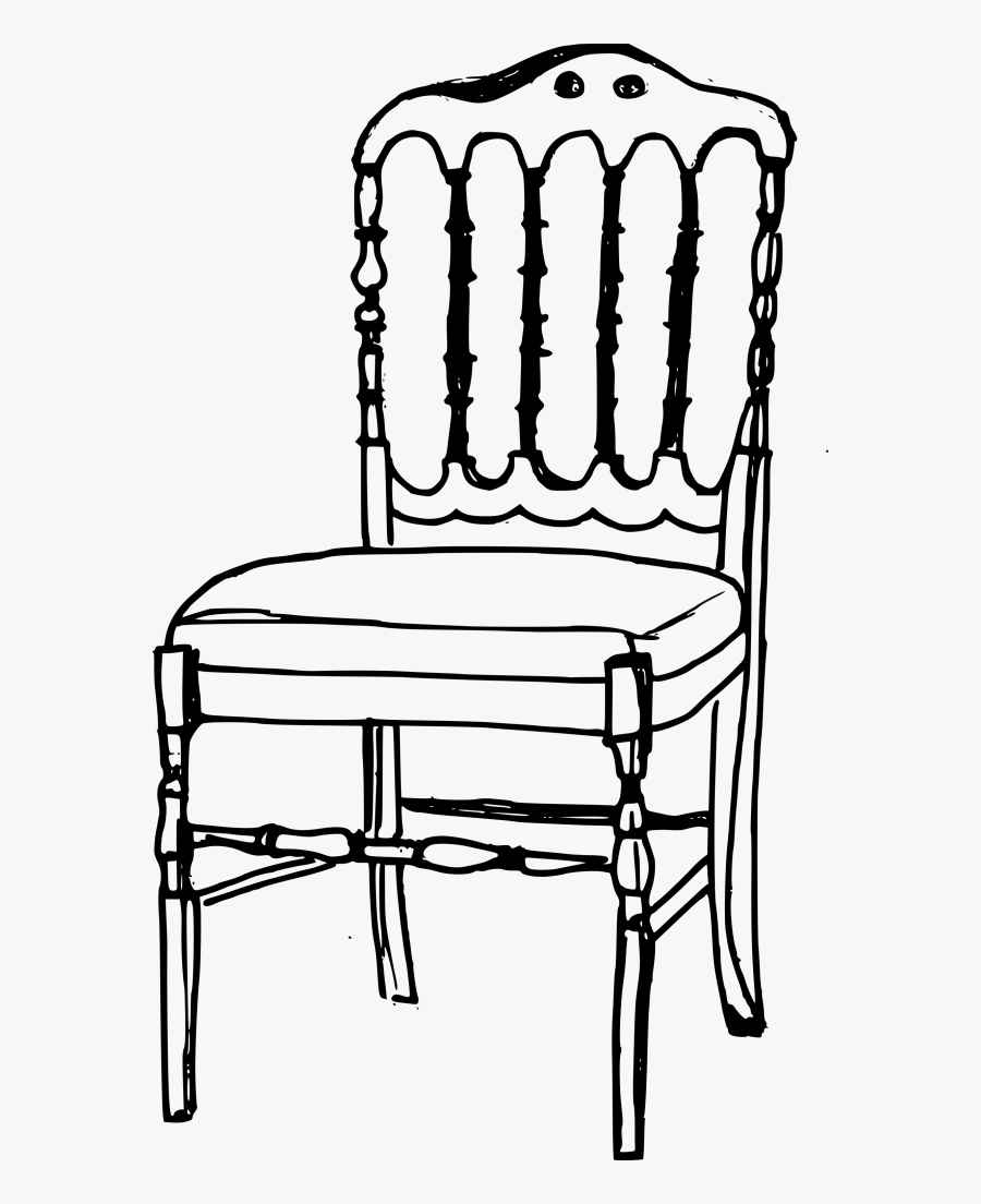 Graphic Royalty Free Stock Drawing Chair Abstract - Chair Drawing Pictures Png, Transparent Clipart