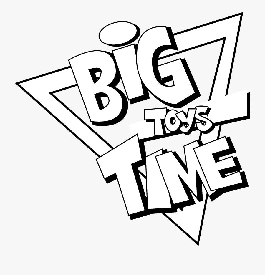 Big Toys Time 01 Logo Black And White, Transparent Clipart