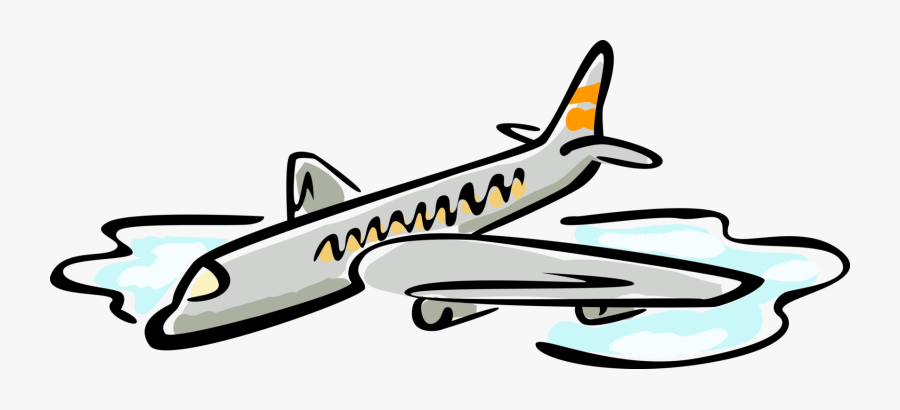 Vector Illustration Of Commercial Airline Passenger, Transparent Clipart