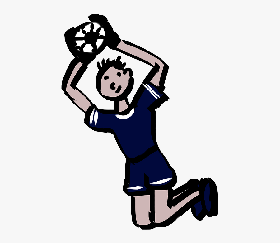 Goalkeeper Chelsey Football Free Picture - Goalkeeper Cartoon Transparent, Transparent Clipart