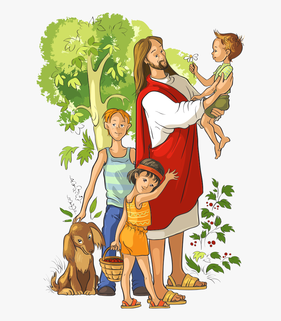 They Met Jesus - Jesus With Children Clip Art , Free Transparent ...