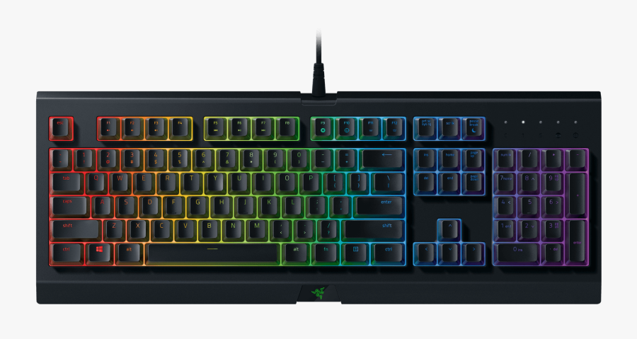 Colorful Clipart Computer Keyboard - Razer Cynosa Chroma Gaming Keyboard, Transparent Clipart