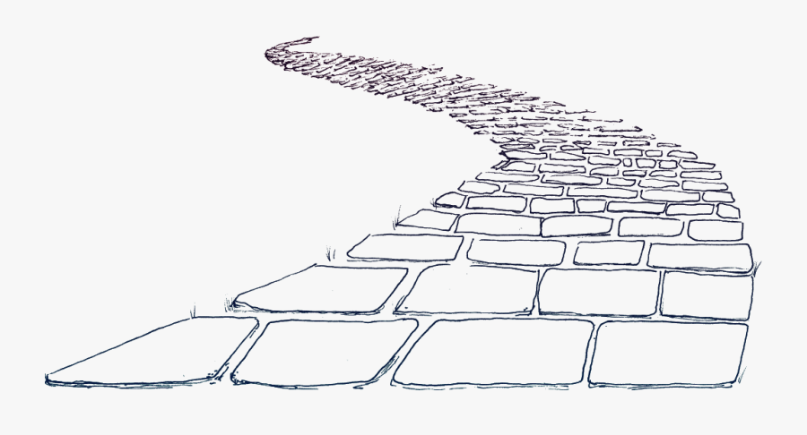 #ftestickers #path #stone #outline #square @danial8986 - Drawings Of A Brick Path, Transparent Clipart