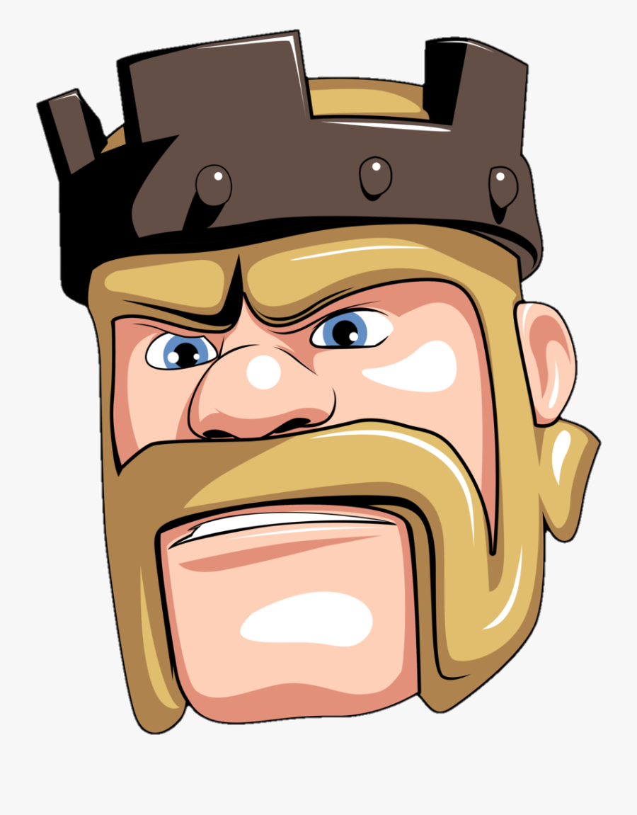 Transparent Clash Of Clans Barbarian Png Clash Of Clans King Png Free Transparent Clipart Clipartkey