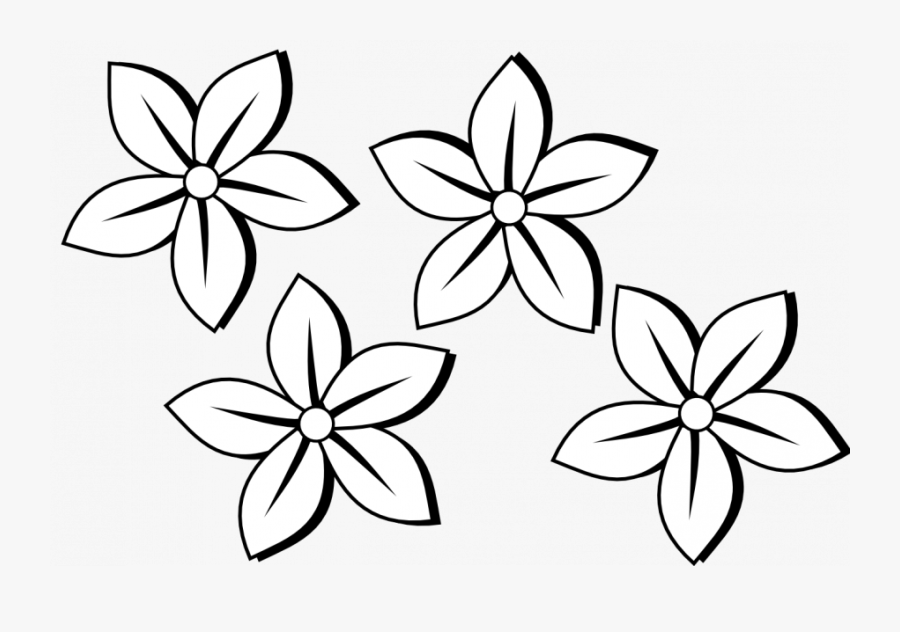 Flowers Drawings Black And White All For Mothers Day - Flowers Drawing Black And White, Transparent Clipart