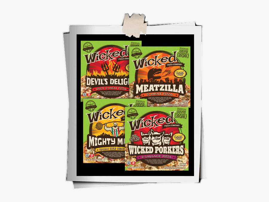 Wicked Products Grid Pizzas - Poster, Transparent Clipart