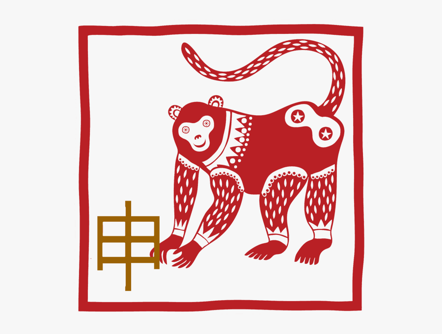 Monkey Chinese Animal Monthly Predictions, Transparent Clipart