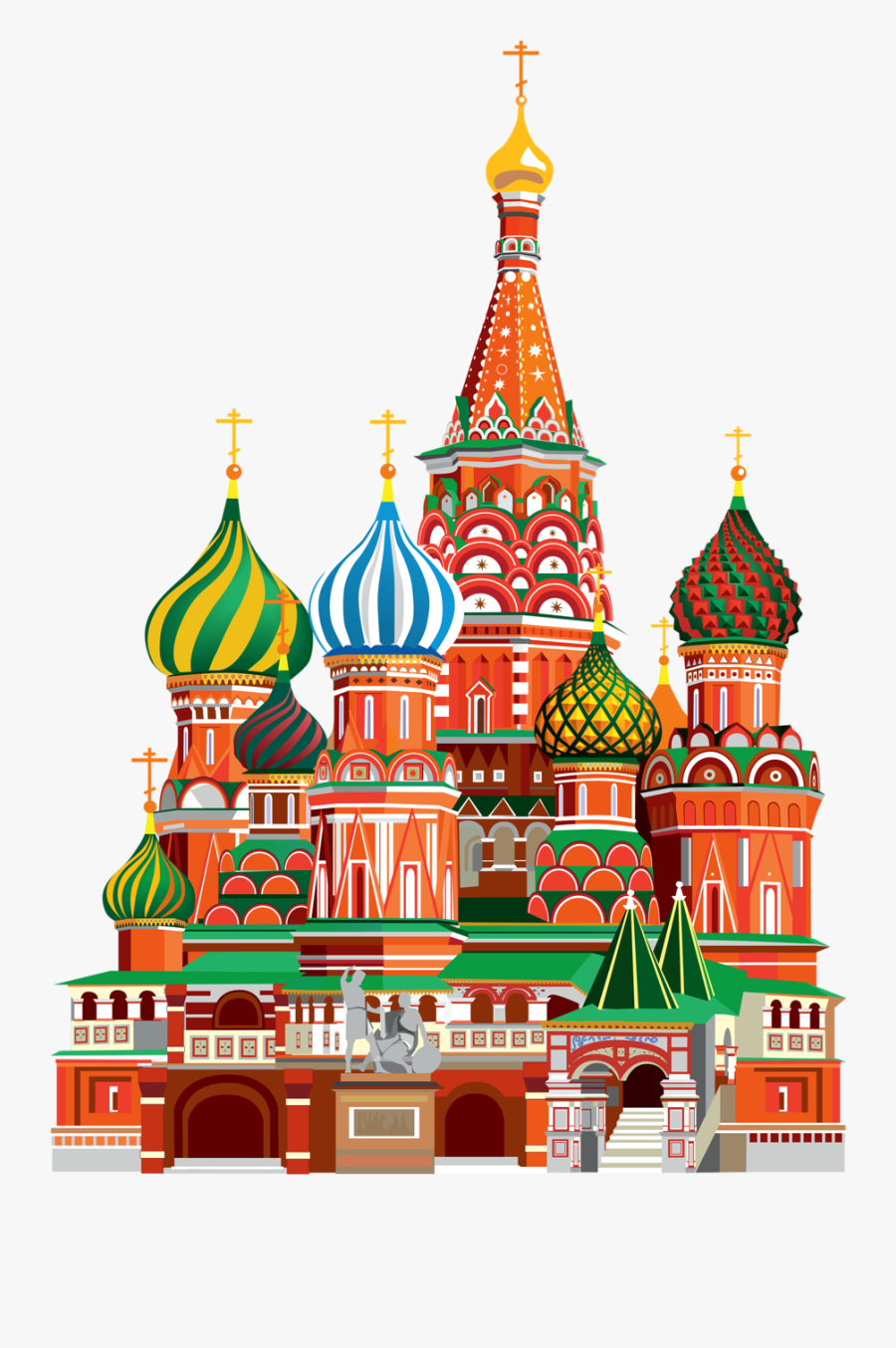 Transparent Cathedral Png - Saint Basil's Cathedral Png, Transparent Clipart