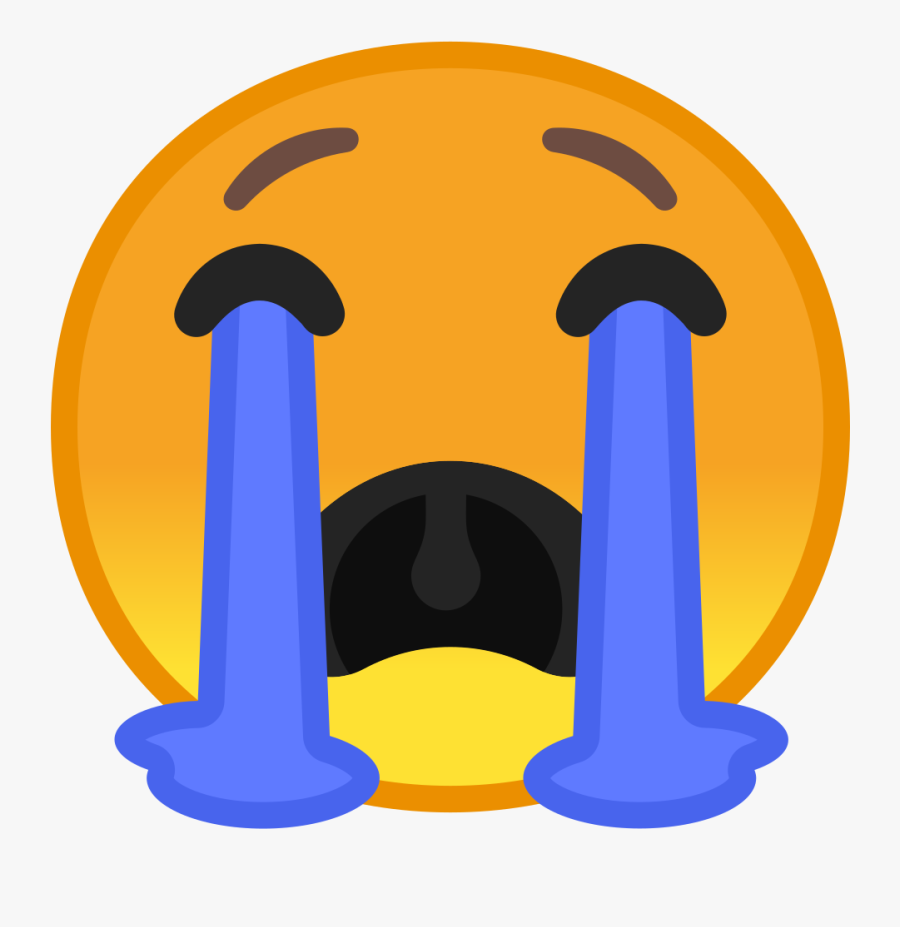 Loudly Crying Face Icon - Emoji Qui Pleure Png, Transparent Clipart