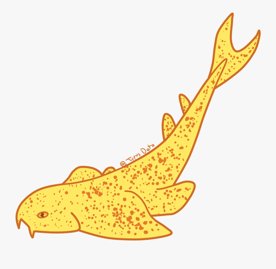 Angel Shark Cartoon, Transparent Clipart