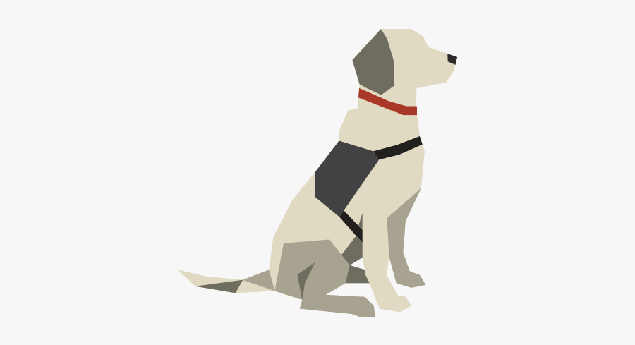 Service Dog Cartoon Png, Transparent Clipart