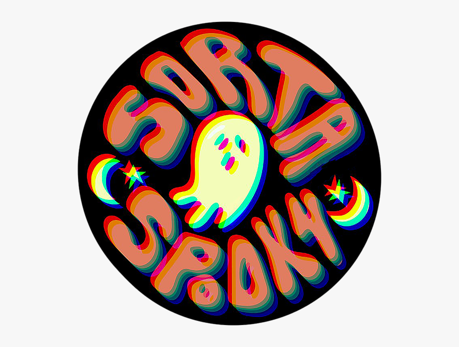 Sorta Spooky Sticker, Transparent Clipart