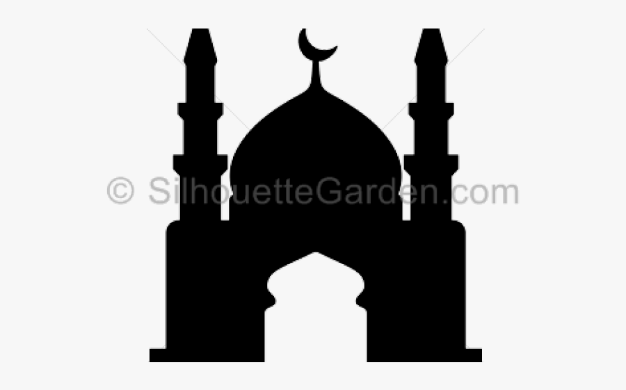 Mosque Clipart Svg - Simple Mosque Silhouette Png, Transparent Clipart