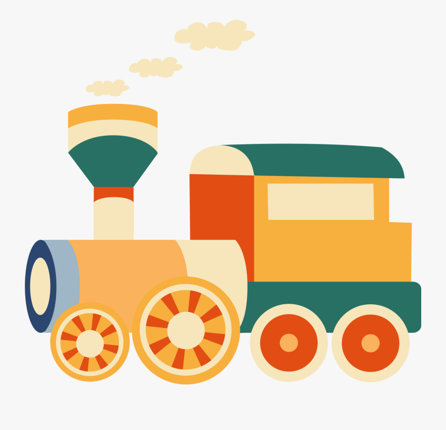 Drawing Train Toy - Transparent Train Cartoon Png, Transparent Clipart