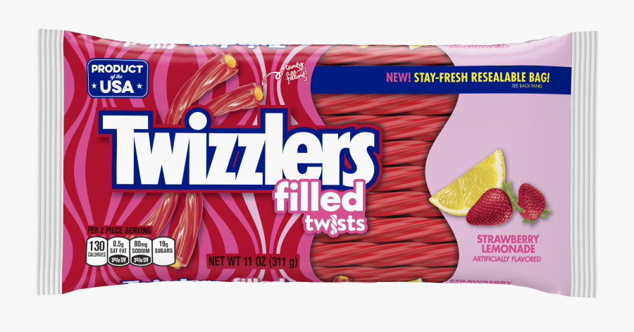 Twizzlers Filled Strawberry Lemonade, Transparent Clipart