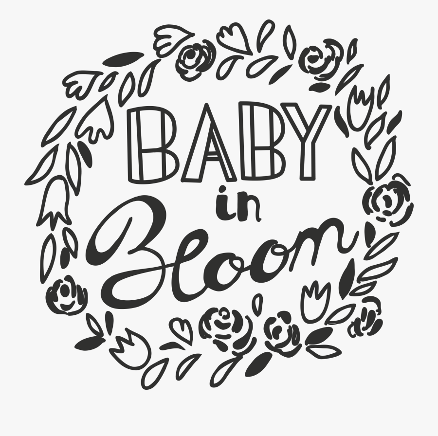 Baby Shower Word Art - Calligraphy, Transparent Clipart