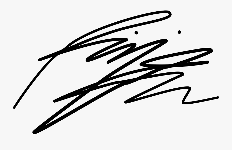 Kim Namjoon Signature, Transparent Clipart