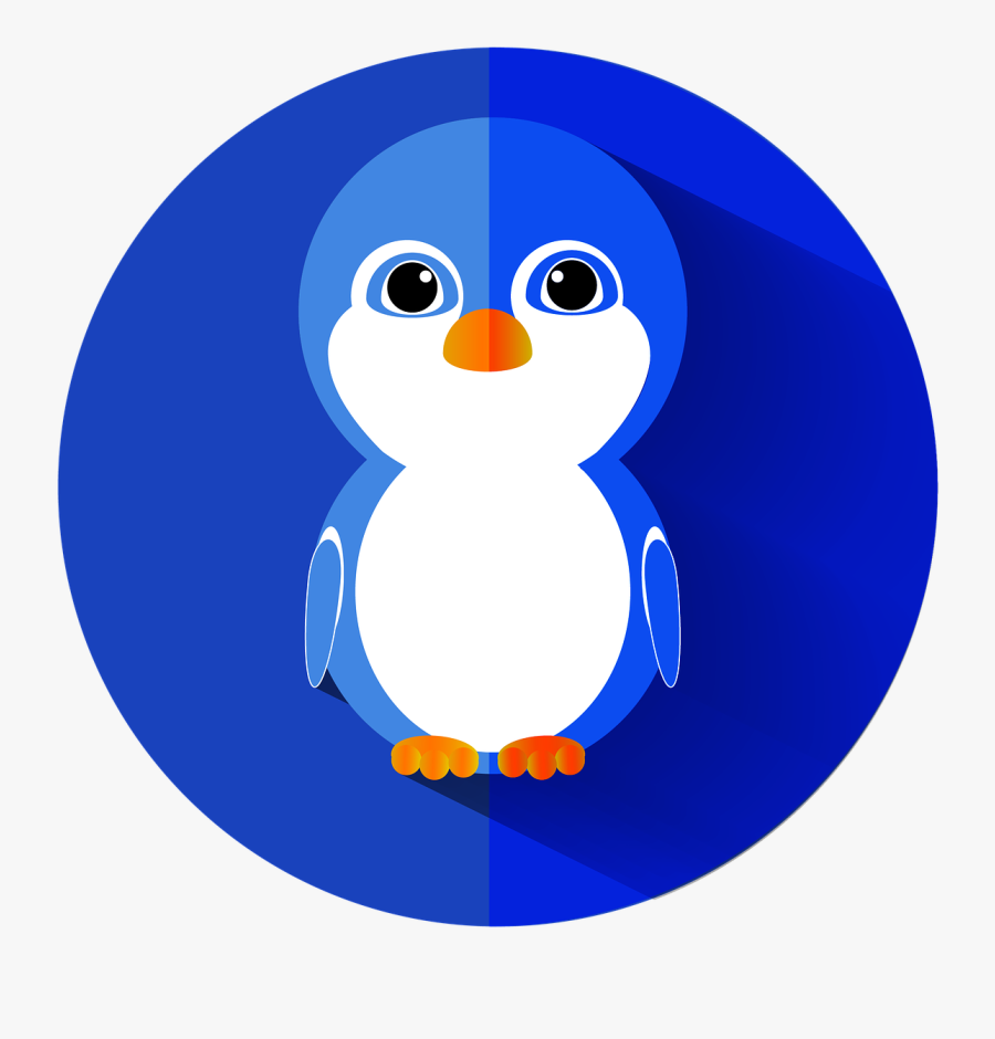 Penguin Bird Flat Icon Free Picture - Penguin Flat Icon, Transparent Clipart