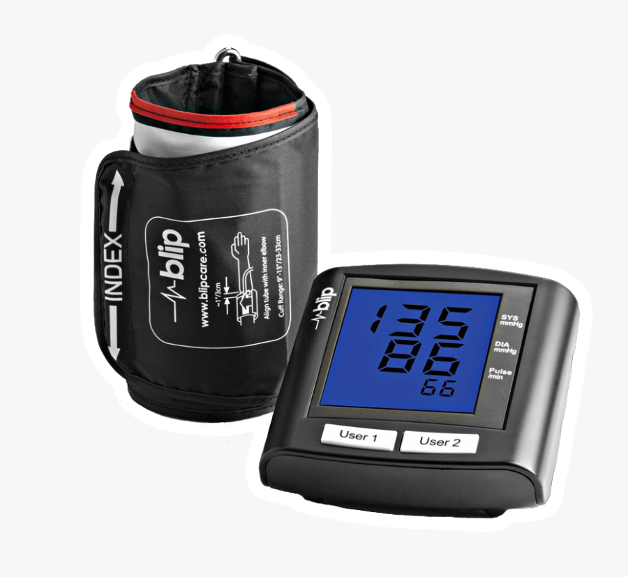 Transparent Blood Pressure Png - Blipcare Blood Pressure Monitor, Transparent Clipart