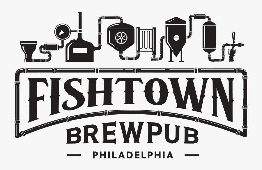 Fishfooterlogo - Fishtown Brewpub Logo, Transparent Clipart
