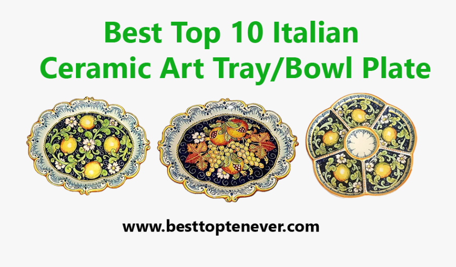 Italian Ceramic Art Tray - Circle, Transparent Clipart