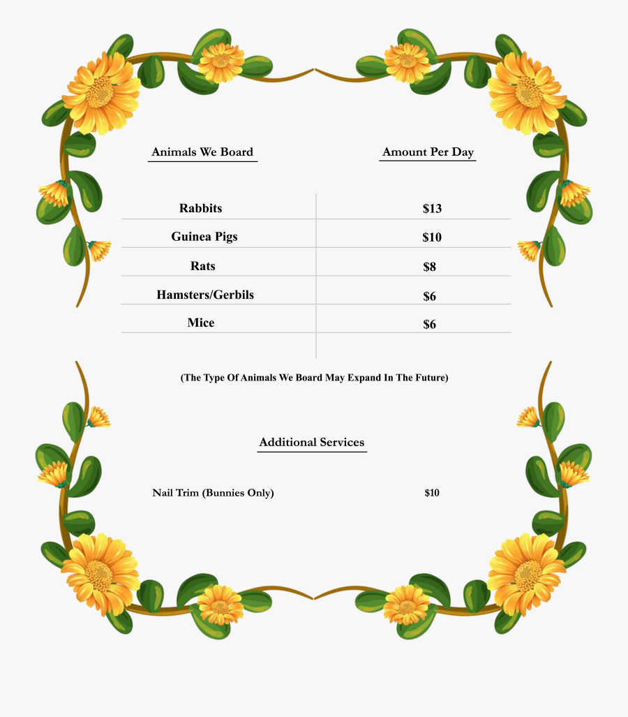 Prices Chart 2-finished, Transparent Clipart