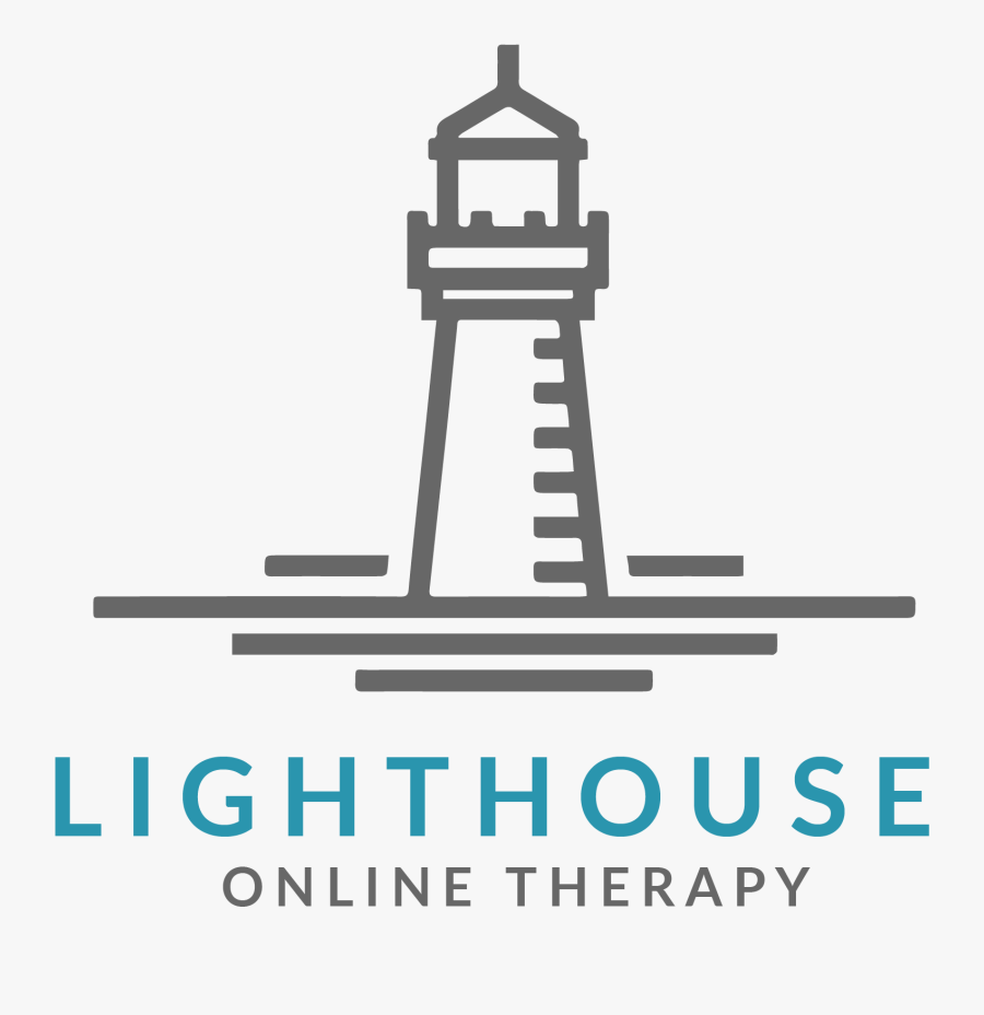 Lighthouse Online Therapy - Mono Line Lighthouse, Transparent Clipart