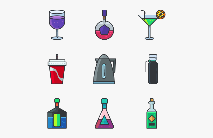 Beverages, Transparent Clipart