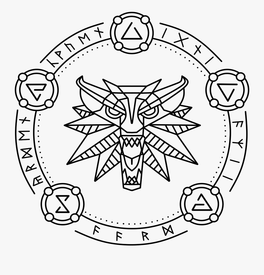 Witcher 3 Magic Symbols, Transparent Clipart