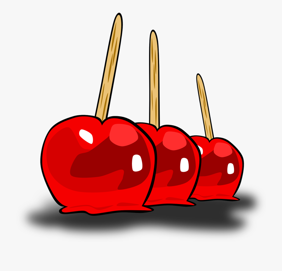 Candied Apples Canyd Apples Caramel Apples Free Picture - Candy Apple Clipart Png, Transparent Clipart