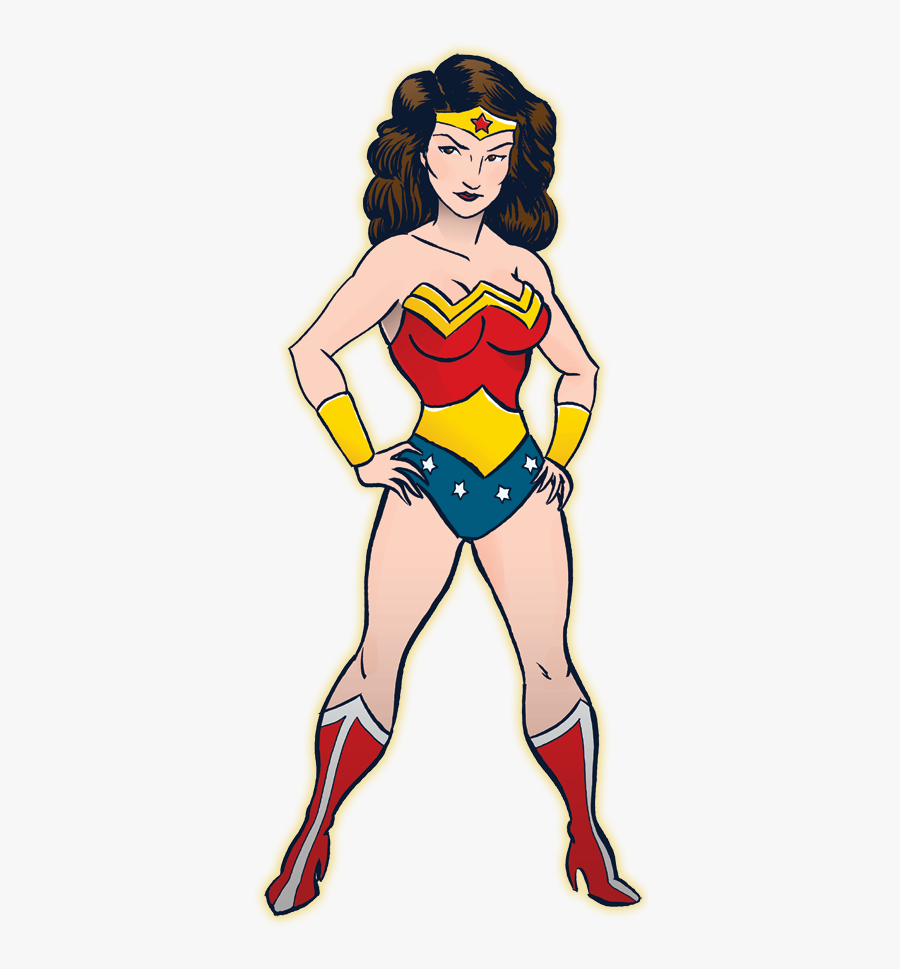 Wonder Woman Old School, Transparent Clipart