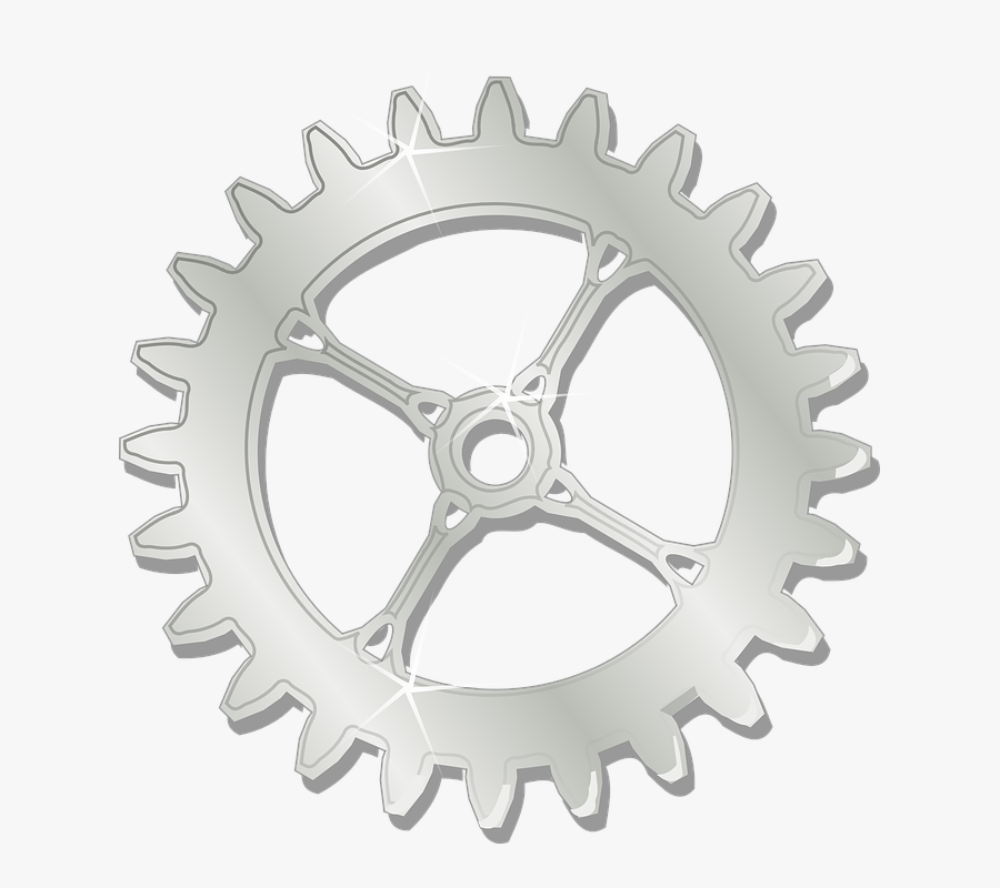 Transparent Cog Clipart - Mechanical Gear Clipart Free, Transparent Clipart