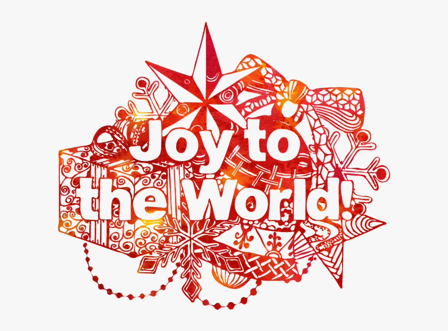 Joy To The World, Decoration, Christmas, Red, Mandala - Graphic Design, Transparent Clipart