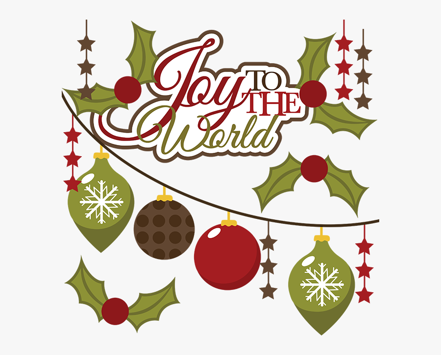 Joy To The World For Religious - Christmas Tree, Transparent Clipart