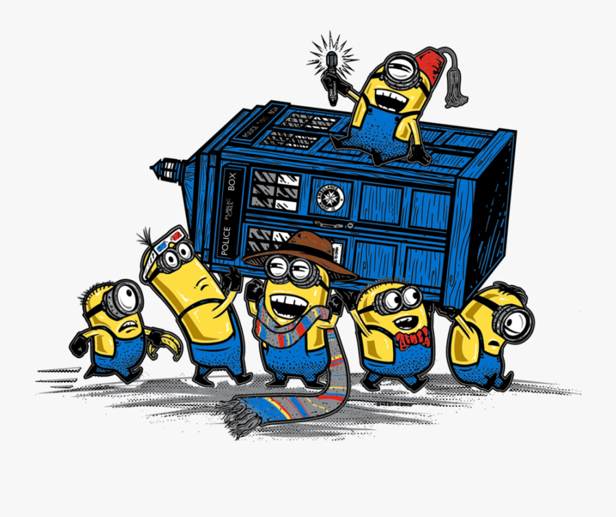 Minions Tardis, Transparent Clipart