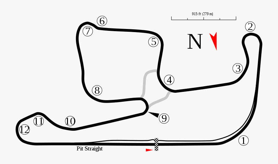 Eastern Creek Circuit - Eastern Creek Raceway Map, Transparent Clipart