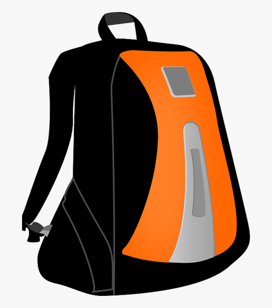 Cartoon Figure Of A Backpack, Transparent Clipart