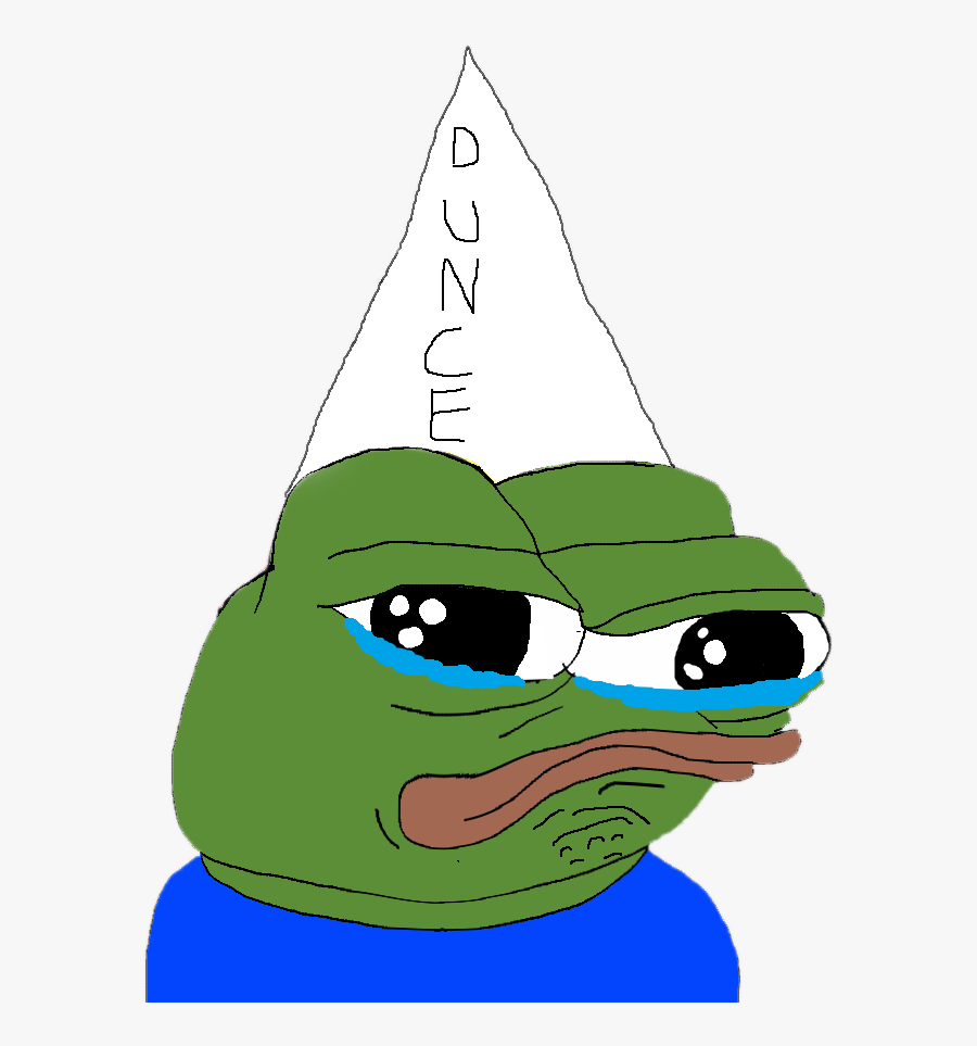 #pepe #meme #rarepepe #sad #dunce #studip - Pepe Birthday Meme, Transparent Clipart