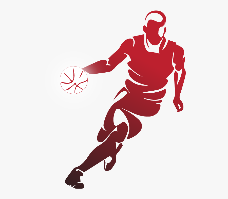 Silhouette Transparent Basketball Png, Transparent Clipart