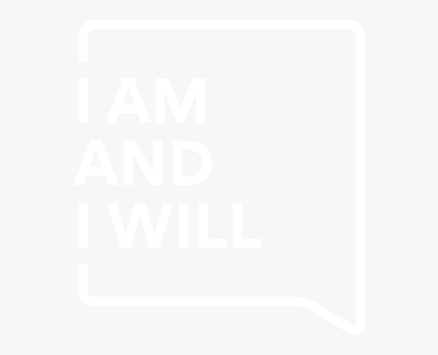 I Am And I Will - Johns Hopkins White Logo, Transparent Clipart